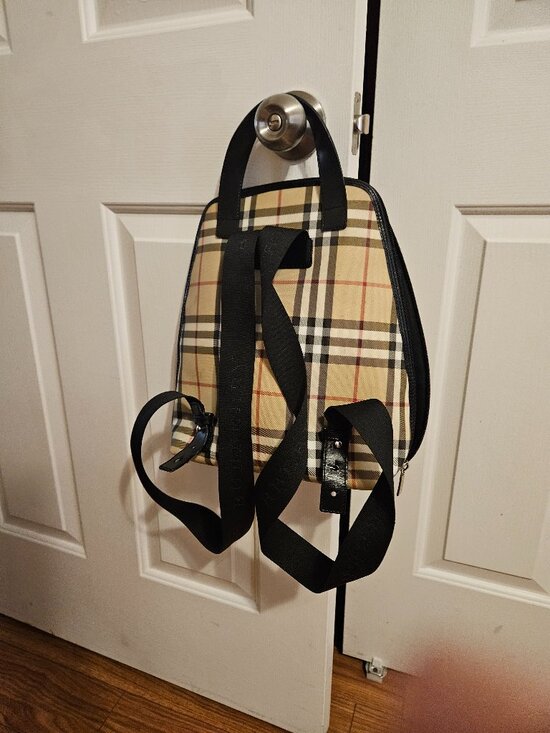 burberry check backpack main image 4